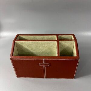 Fossil Genuine Leather Desk Organizer